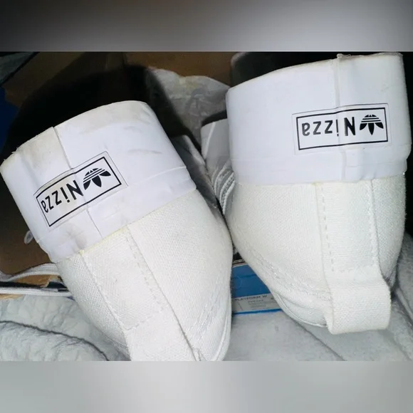 Adidas Platform White Canvas Sneakers - Picture 5 of 8